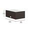 Flash Furniture Roan Indoor/Outdoor L-Shaped Sectional w/Coffee Table in Brown Wicker PE Rattan w/Navy Cushions BN-WS404-NV-BR-GG - alternate 7